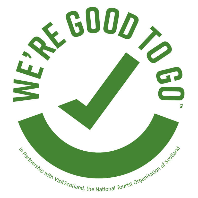 We're Good to Go logo in green