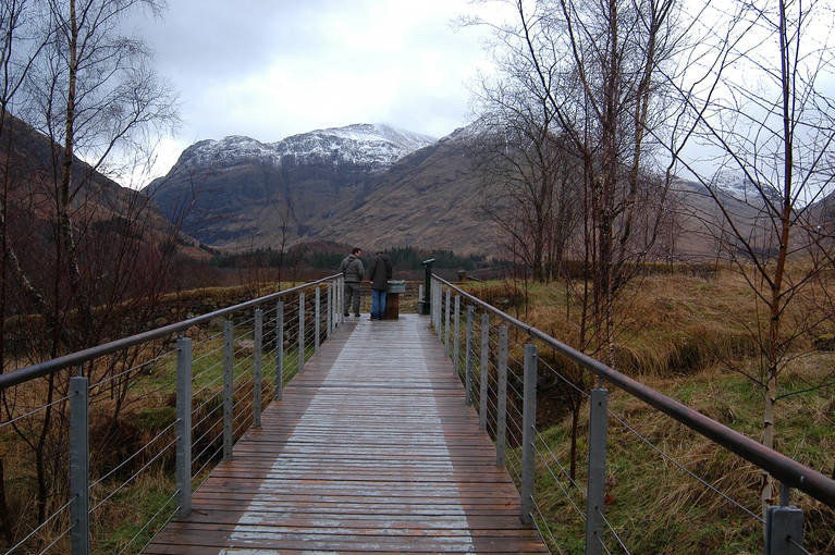 Walkway at National Trust for Scotland Glencoe