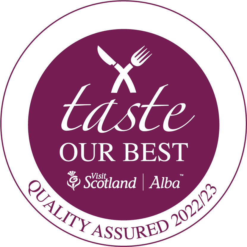 Visit Scotland's Taste our Best Logo for 2022 2023